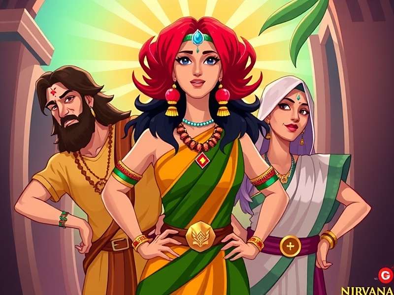 Nirvana Nut Quest Playable Characters showcasing diverse Indian backgrounds