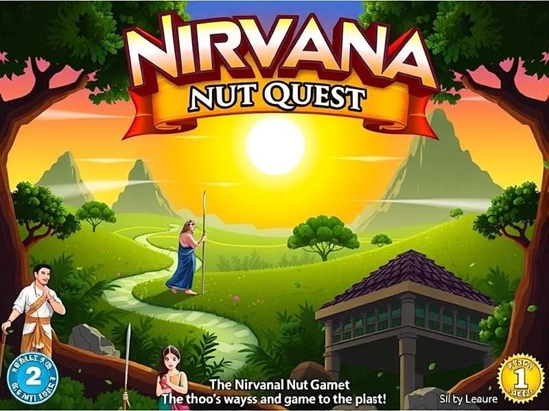 Nirvana Nut Quest Game Cover showing Indian landscapes and characters