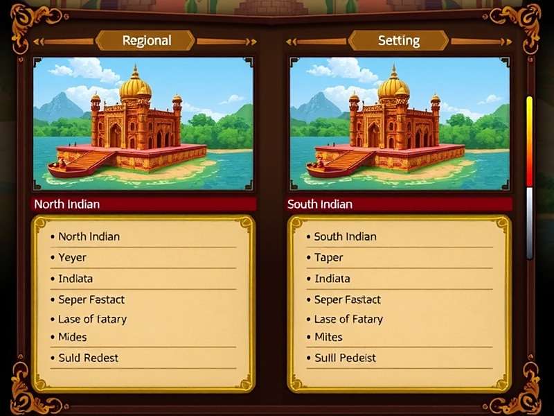 Nirvana Nut Quest Regional Levels showing North Indian and South Indian settings
